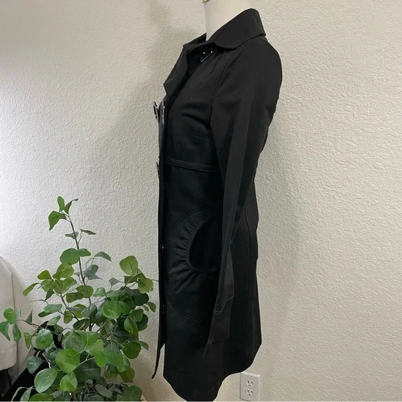 Soia & Kyo Black and Red Houndstooth Lined Coat - Picture 3 of 13